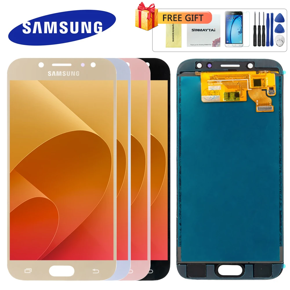 

Can Adjust Brightness J700 LCD J710 Digitizer For Samsung GALAXY J7 Pro 2017 Display Touch Screen Digitizer J730 LCD Assembly