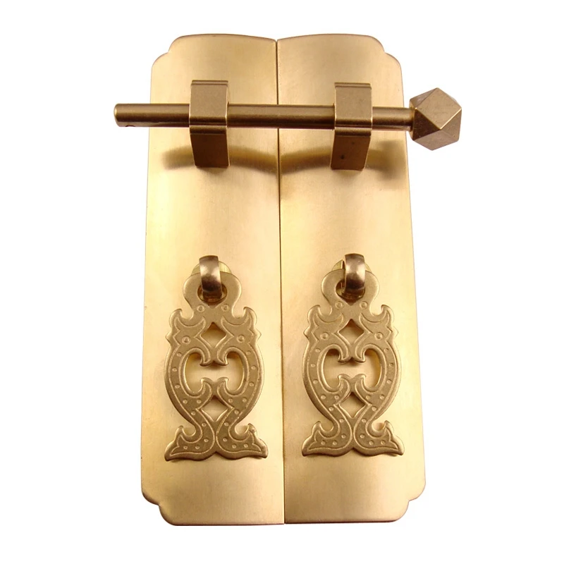 1 set antique Dynasty furniture copper fittings cupboard cupboard brass handle 1 set antique Dynasty furniture copper fittings cupboard cupboard brass handle