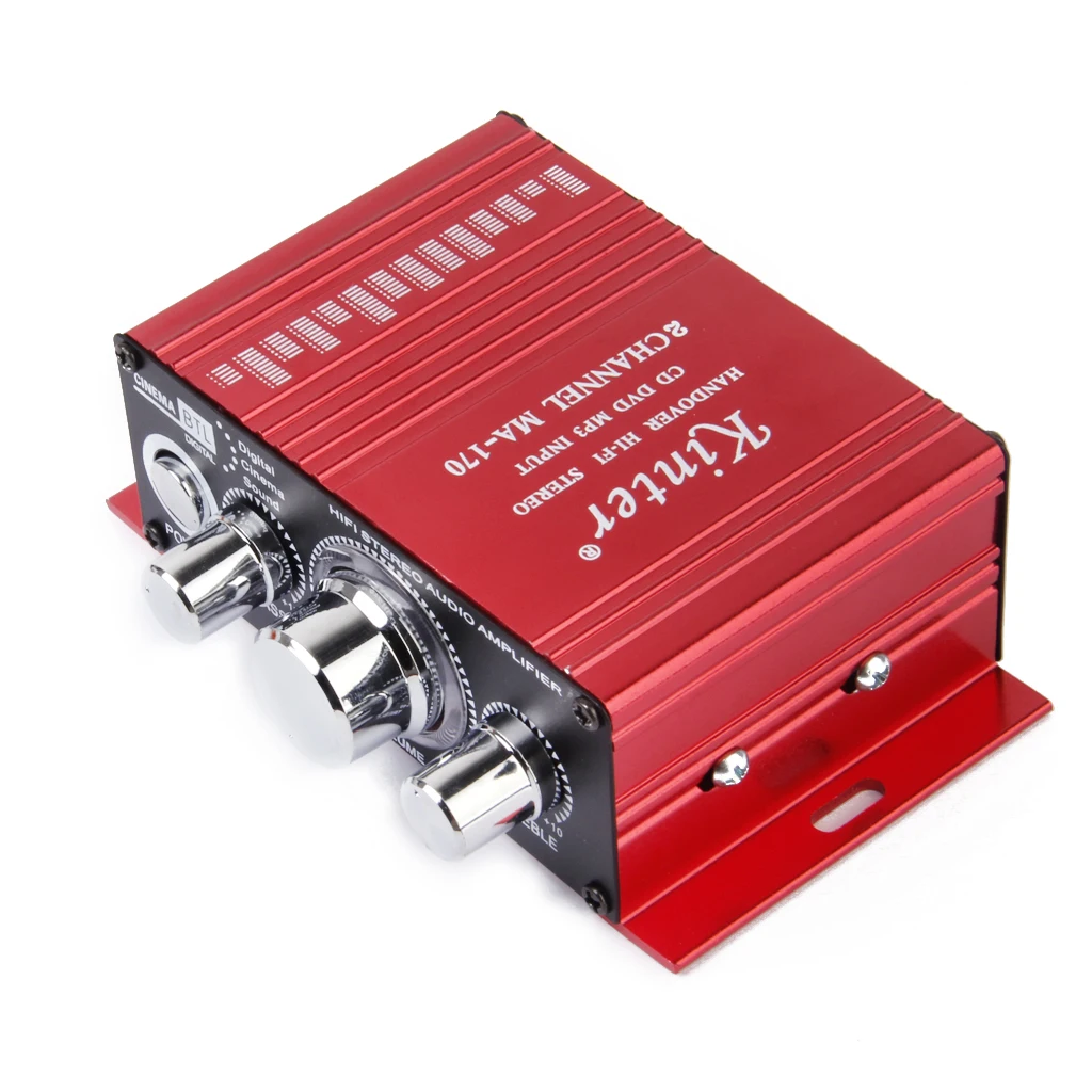 DC12V Mini 2CH Kinter MA-170 HI-FI Stereo Car Power CD DVD MP3 Amplifier 