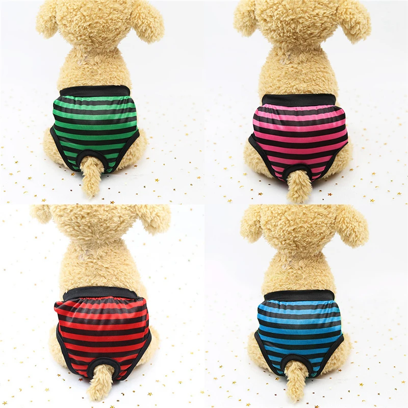 Portable Small Cute Pet Dog Panty Sanitary Pants Underwear Hygienic Pant Short Cotton Pet