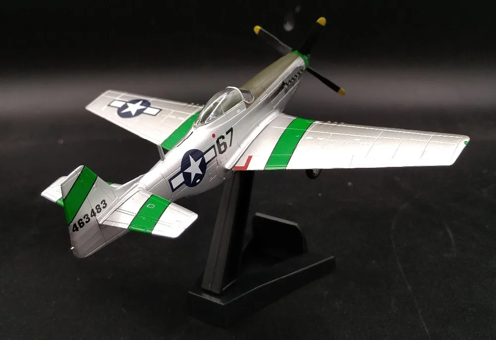 WWII P-51D Mustang 45FS 15FG 1945 aircraft 1/72 plane no diecast Easy model 