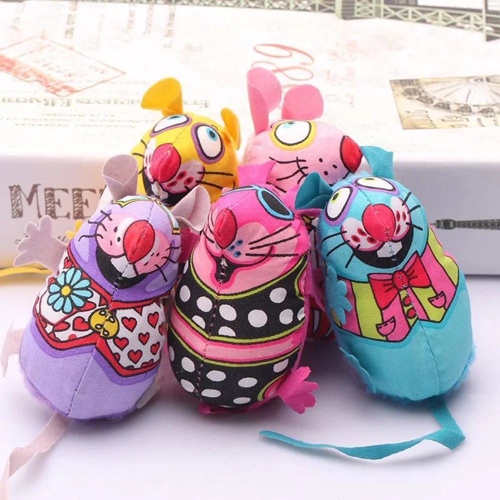 

Pet Product Fat Cat Toy Fat Canvas Colorful Mouse With Cat mint Catnip Funny Brinquedos Para Gato Mouse