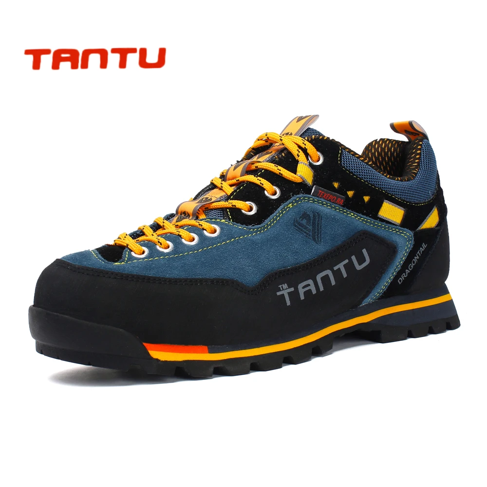 baratas Nova Marca tênis para caminhada ao ar livre respirável sapatos sapatos de tamanho grande 39 46 sola de borracha de couro dos homens ao ar livre caminhadas camping escalada sapatos