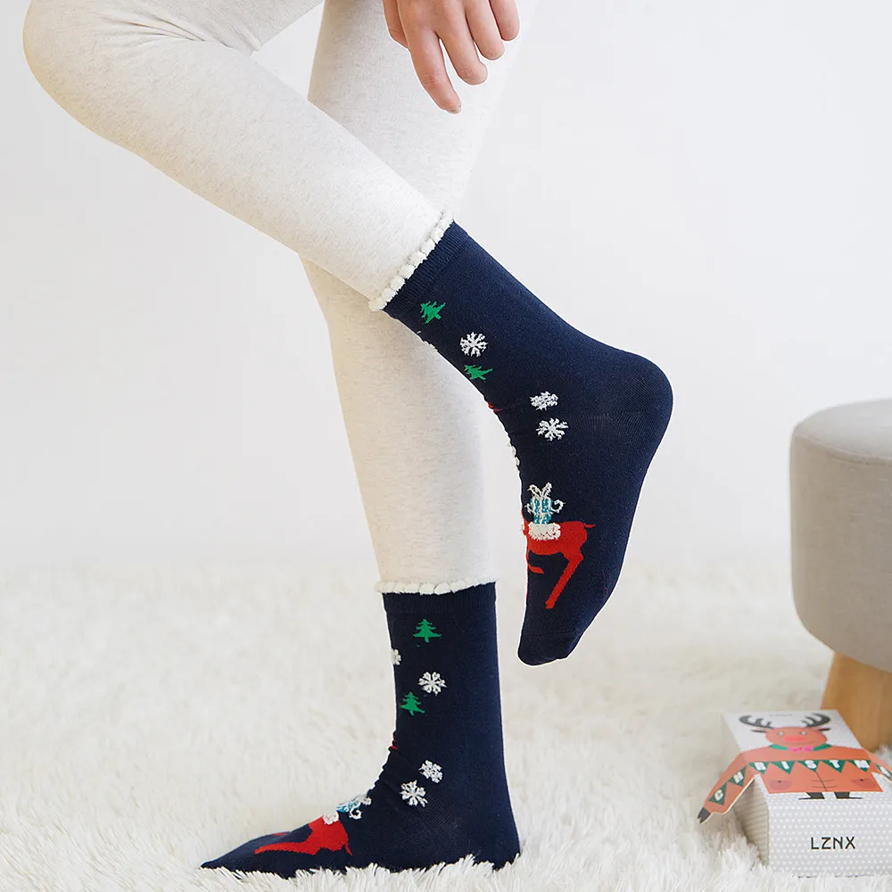 Женские носки Забавные милые Harajuku с героями мультфильмов креативные счастливые