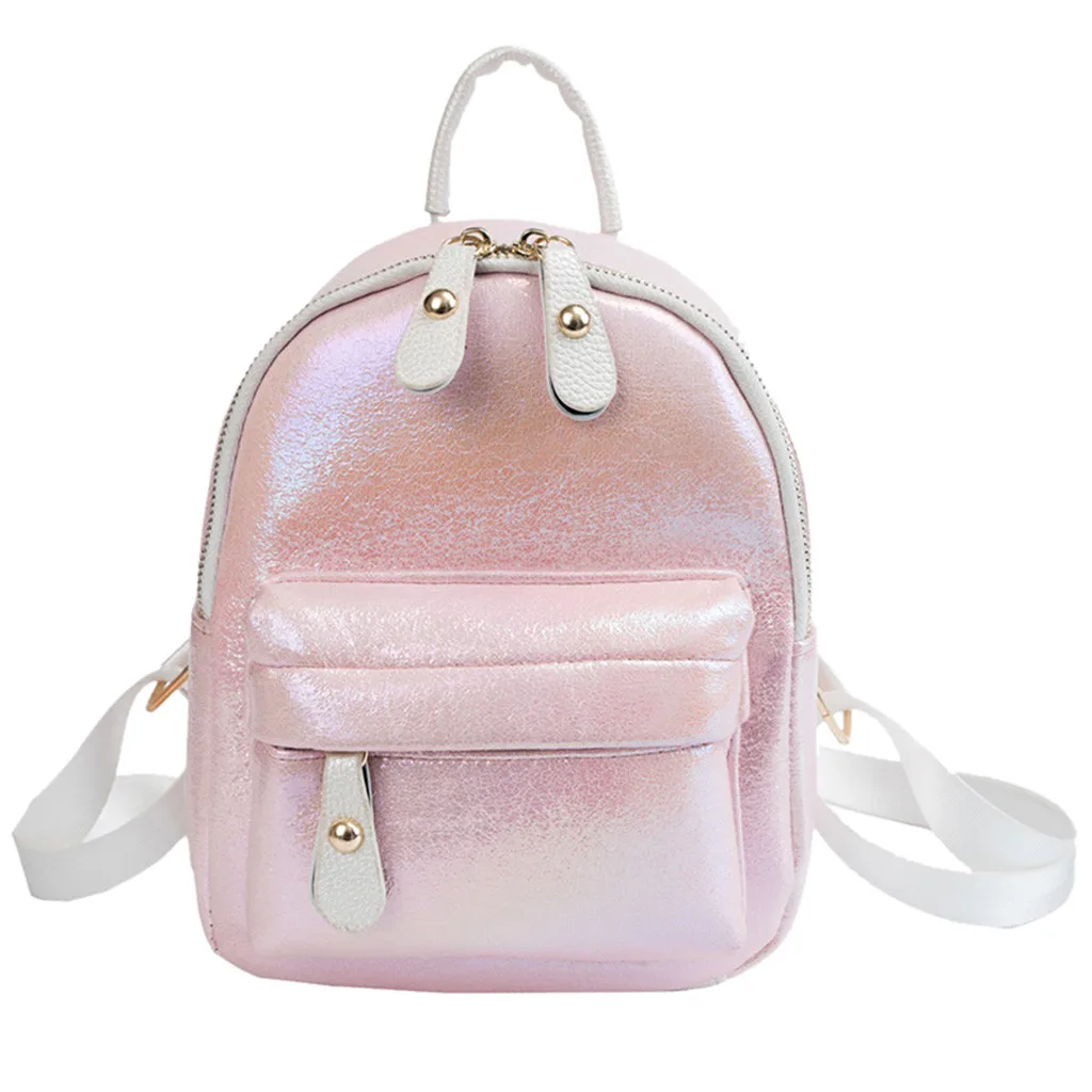 OCARDIAN, Модный женский рюкзак из искусственной кожи, простой рюкзак в консервативном стиле, уличная одноцветная сумка, школьная сумка для студентов, сумка J23 - Цвет: Pink S