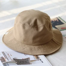 Классическая мужская и женская шляпа-ведерко кепки лето осень весна Рыбацкая Панама хлопок слой ткань Солнцезащитная шляпа
