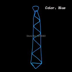 День рождения Сувениры EL Провода галстук + dc-3v звуковая активация Праздничное освещение Цвет синий для карнавала украшения