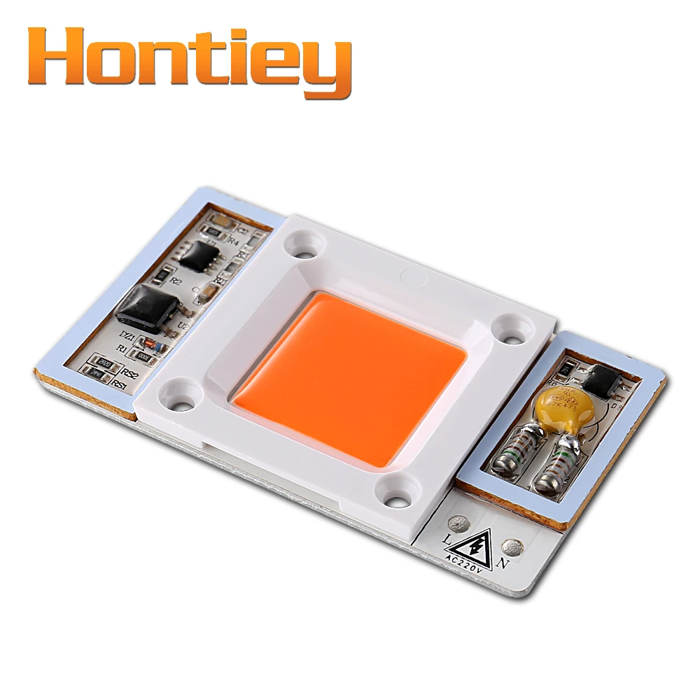 Hontiey 50 Вт белый светодио дный свет светодиодный чип 6000 К 6500 к Hight power Grwoth COB полный