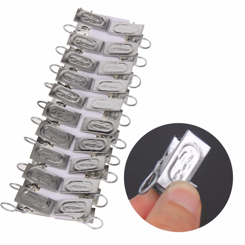 40Pcs Stainless Steel Curtain Rod Clip Rings Drapery Clips for Home