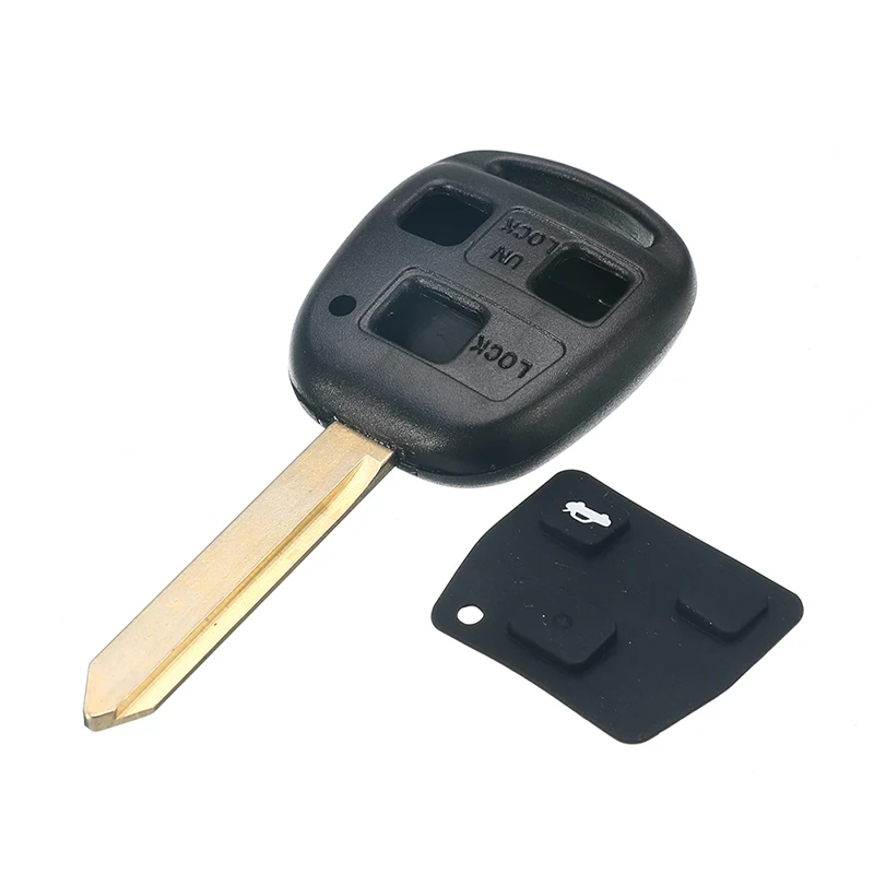 

3 Buttons Auto Car Remote Key Shell Fob Key Cover Case For Toyota Yaris Rav4 Hiace Corolla Avensis Land Cruiser Camry