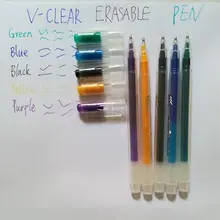 VCLEAR 0,7 мм 5 шт Kawaii Канцелярские ручки стираемая гелевая ручка Школьные Инструменты фрикционный стирающийся ручка смешная многоцветная ручка frixion гель