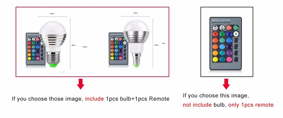 6 шт. 110/220 В 85-265 В E27E14 RGB светодиодный лампы 16 Цвет Magic светодиодный ночник лампы затемнения свет этапа/24key удаленного Управление праздник