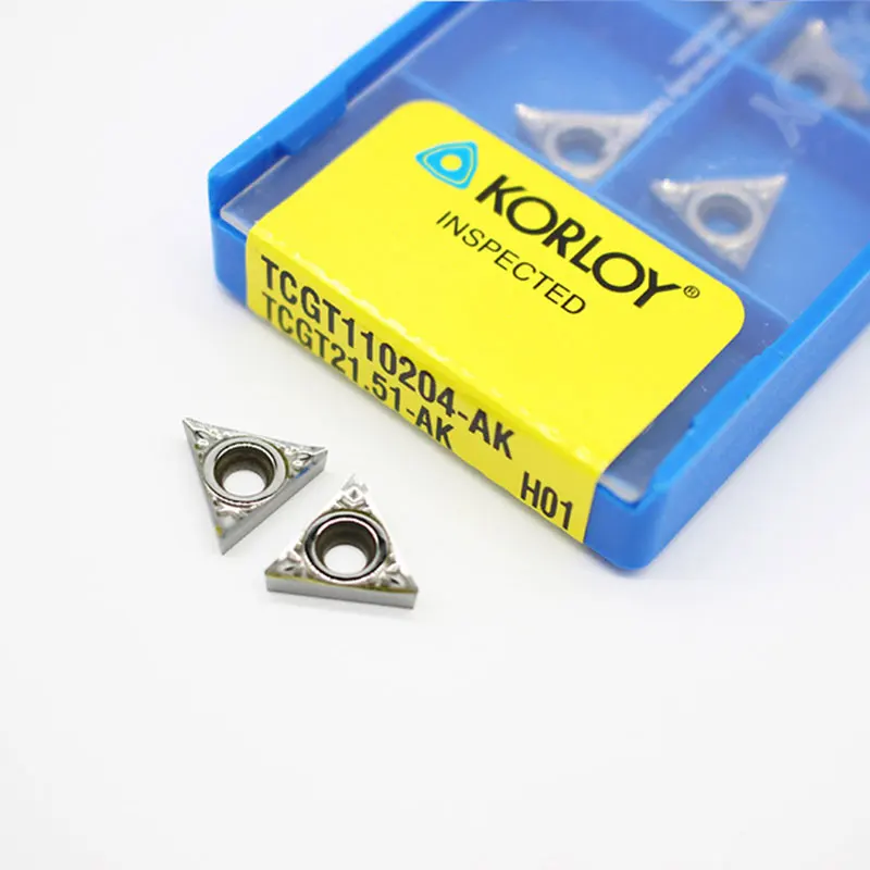 10pcs CCGT09T304 AK H01 CNC Carbide Insert Blades For Aluminum