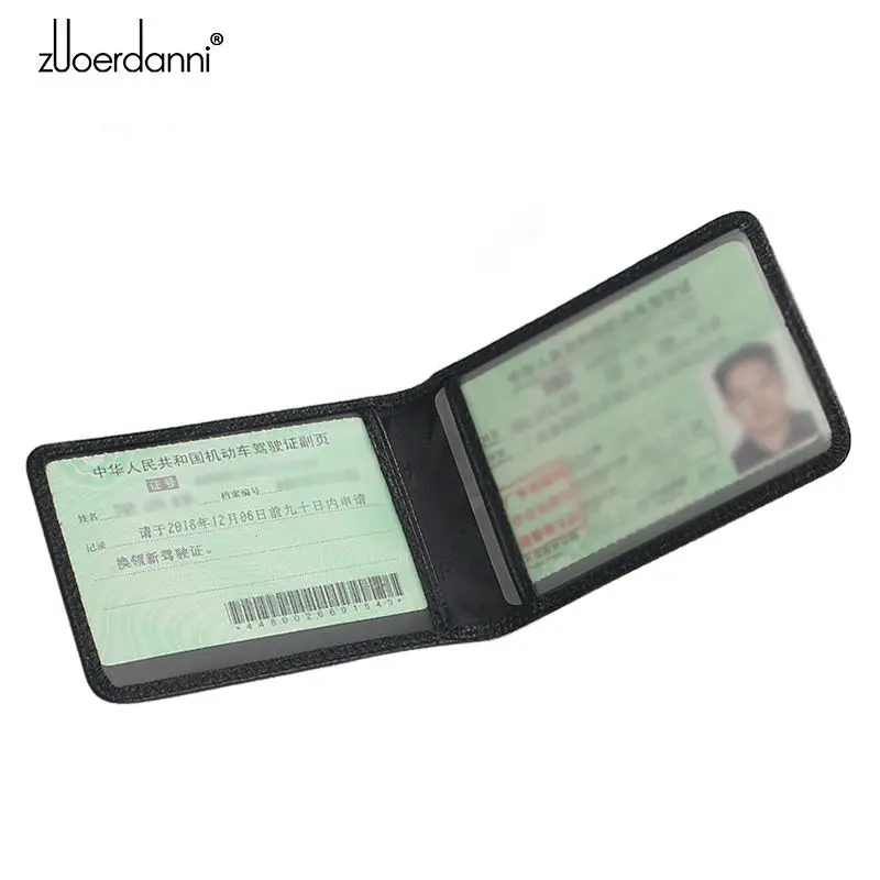 High Quality Driver License Holder Genuine Leather Men Bag Ultra-Thin Women Driver License Bag Id Holder Card Case T2380