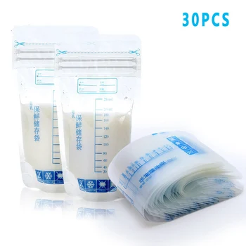 

Breast milk preservation storage bag 250 ml refrigerated bags baby food storage transparent safe leakproof Double rail Pregnancy