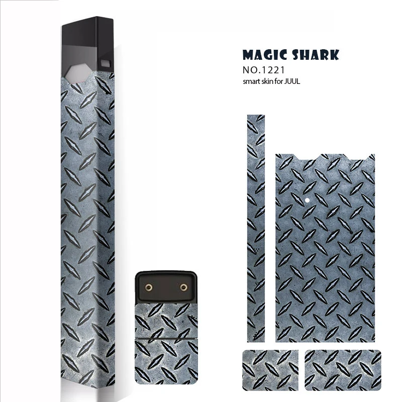 

Magic Shark 2.5D Stereo Film Stylish Sticker For Juul Skin Wraps Paper Cover Sticker Electronic Cigarette Skin 100% New