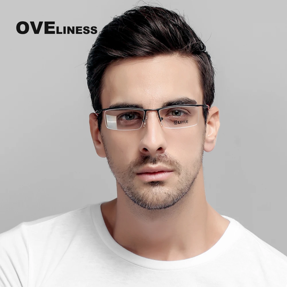 Оправа для очков Мужская полуметаллическая 2020|frames for men|eye glasses frameseye frames brand |