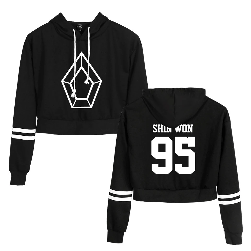 

Pentagon 2D New Clothes Navel kpops Print Women CASUAL Spring Clothes 2019 Tops Hot Sale Capless Long Sleeves Hoodies Print
