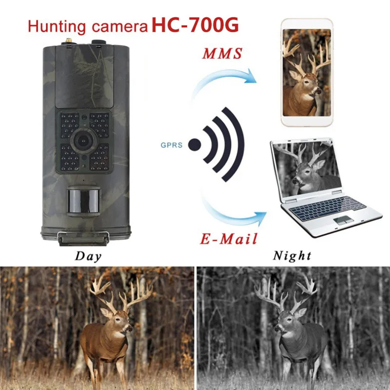 HC700G Ночное видение охоты Камера 3g HD 16MP Trail Камера GPRS MMS SMTP SMS 1080 P диких животных Trail Камера s ловушка