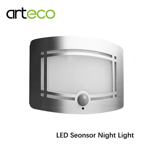 Battery Ed Led Sensor Night Light Pir Motion Wall Battery Ed Led Sensor Night Light Pir Motion Wall White For Home Door Path