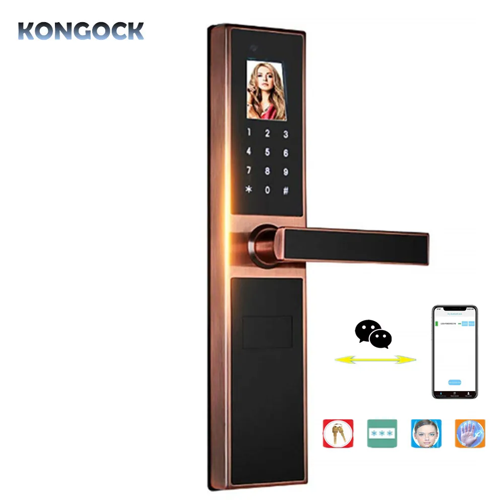 

Electronic Keyless Biometric Face & Palm-print Recognition Smart Door Lock for home and apartment or hotel etc