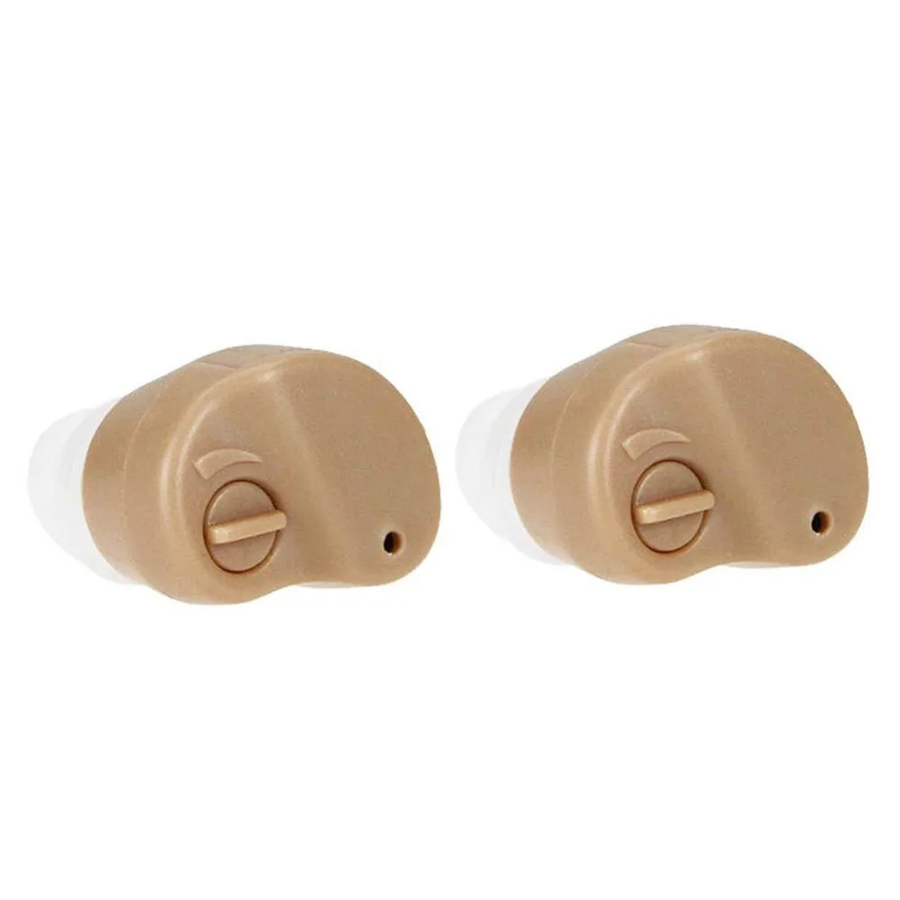 

2PCS/1 Pair Mini In-ear Sound Enhancement Digital Best Invisible Deaf Volume Sound Amplifier Ear Aid Adjustable Tone Hearing Aid