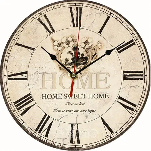 Tinas Collection Orologio Da Parete, Orologio Shabby Chic Da Parete, Orologio Muro, Orologio Per Cucina Home Sweet Home