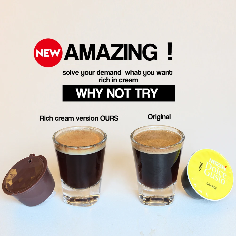 

3pcs / /Crema Coffee// Refillable4th Dolce Gusto coffee Capsule nescafe dolce gusto reusable capsule Espresso Coffee Filter