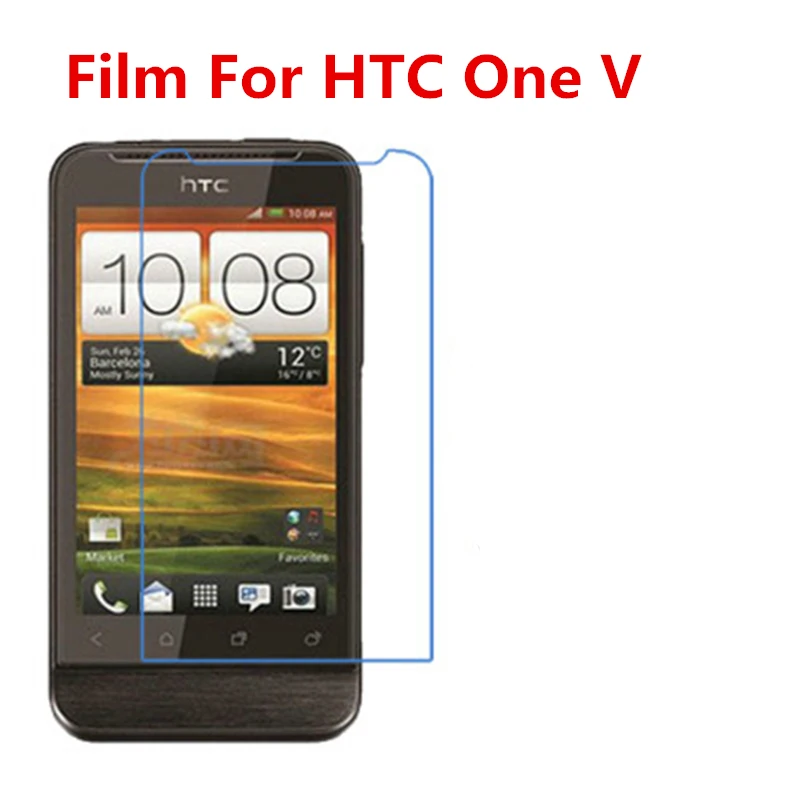 

5 Pcs Ultra Thin Clear HD LCD Screen Guard Protector Film With Cleaning Cloth Film For HTC One V T320E G24.