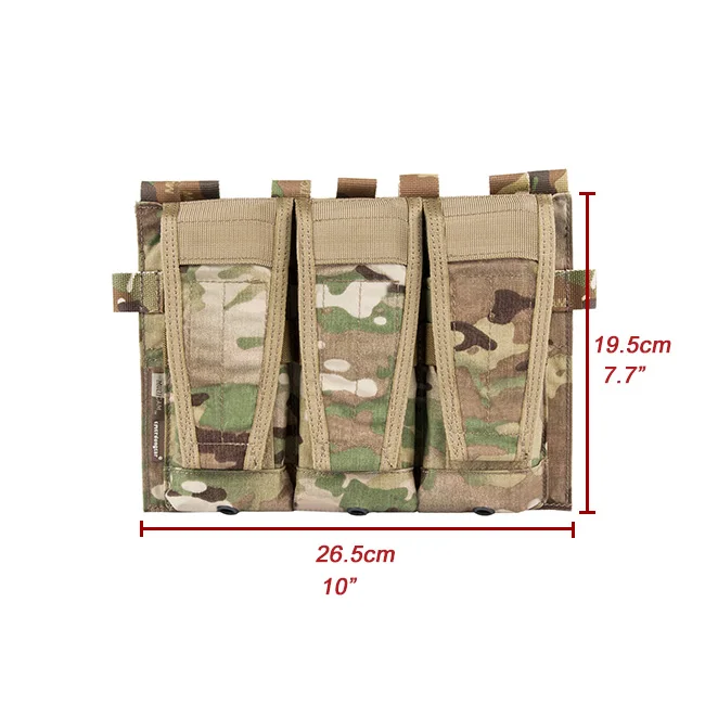 Emerson Тактический AVS Съемный клапан M4 M16 AR15 5,56. 223 Тройная журнальная сумка Emersongear крюк и петля чехол для кружек сумка для амуниции-MC