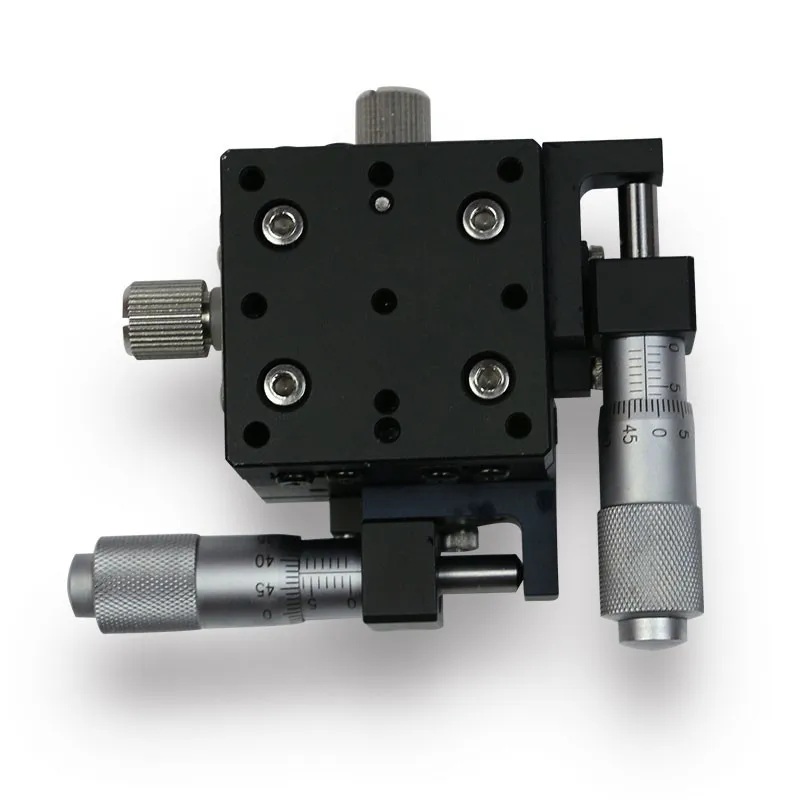 

40*40mm XY Axis Manual Displacement Platform Cross Roller Guide Precise Sliding Table XY40-R-30