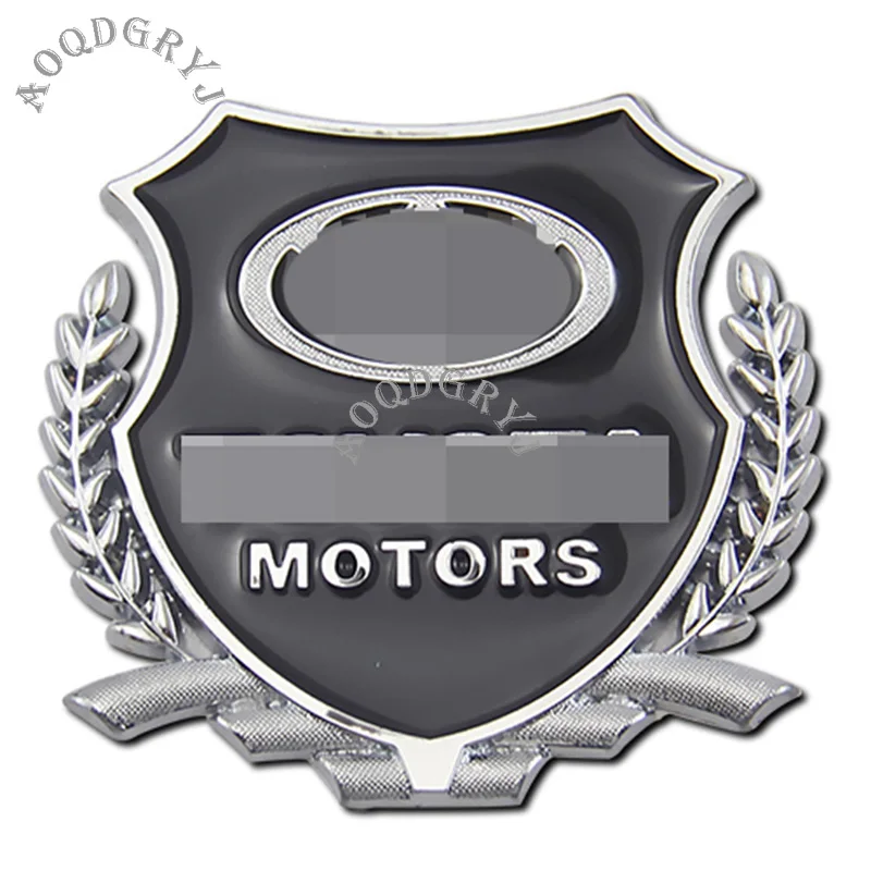 2PCS For Mercedes-Benz Emblem Badge Crest Fender Side Metal Decals Sticker New
