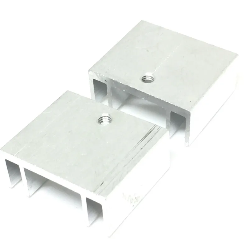 Free Shipping Wholesale 100PCS high quality aluminum heatsink Diode 20X24X10MM Transistor heatsink silver ic chipset heatsink  1