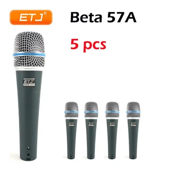 

Free Shipping! 5 Pcs Professional Version BETA57A Vocal Karaoke Handheld Dynamic Wired Microphone