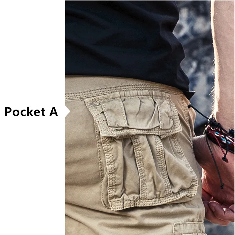 Billige Männer Cargo Hosen Mens Casual Multi Taschen Military Große größe 40 Taktische Hosen Männer Outwear Armee Gerade hänge Lange hosen