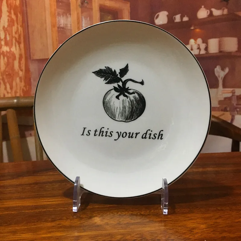 vegetable pattern dinner set (5)