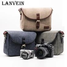 LANVEIN Professional Photo Bag canvas Digital Shoulder DSLR Camera Bag Travel camera backpack for sony nikon Canon camera