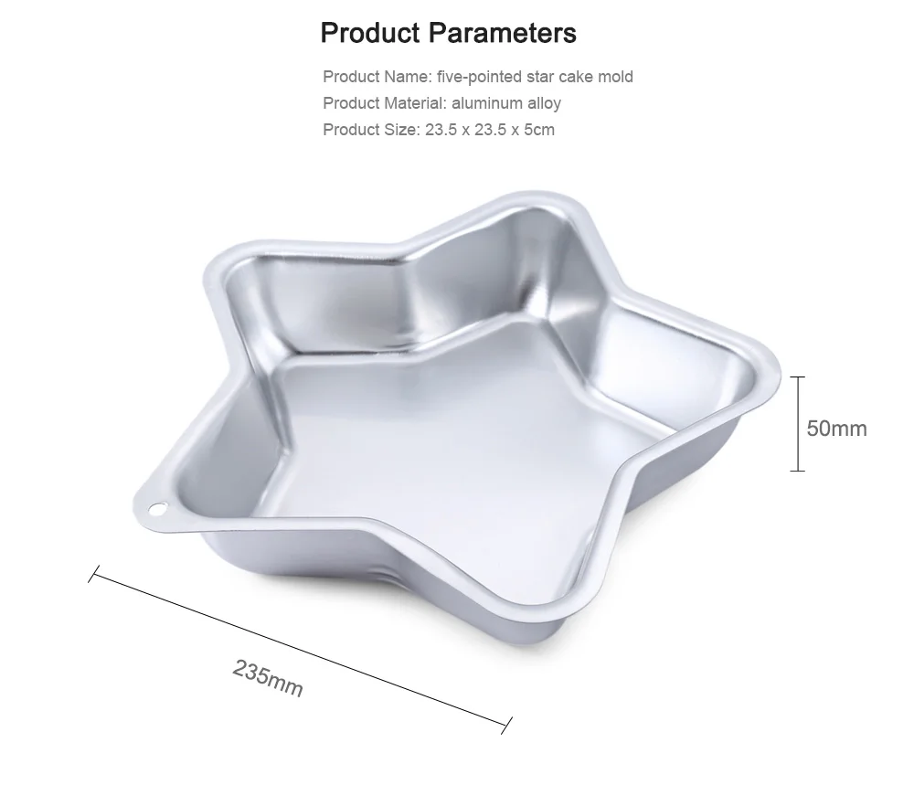 Five-pointed Star Shape Cake Pan Mold Home Baking Tool