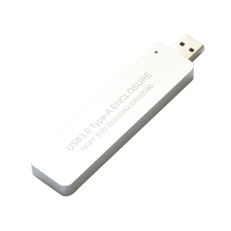 USB3.0 Алюминий HDD чехол TYPE-A NGFF M2 SSD Внешний корпус для жесткого диска USB enbedded адаптер жесткого диска для 2230 2242 2260 2280 M2 SSD