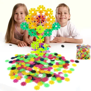 

Educational 400pcs Snow Snowflake Building Blocks Toy Bricks DIY Assembling Classic Toys Early Educational Learning Toys
