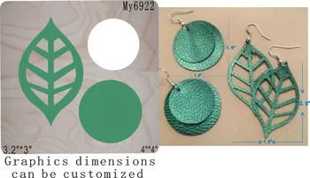 

Leaf Earrings die cutting & Wooden dies (/-- )