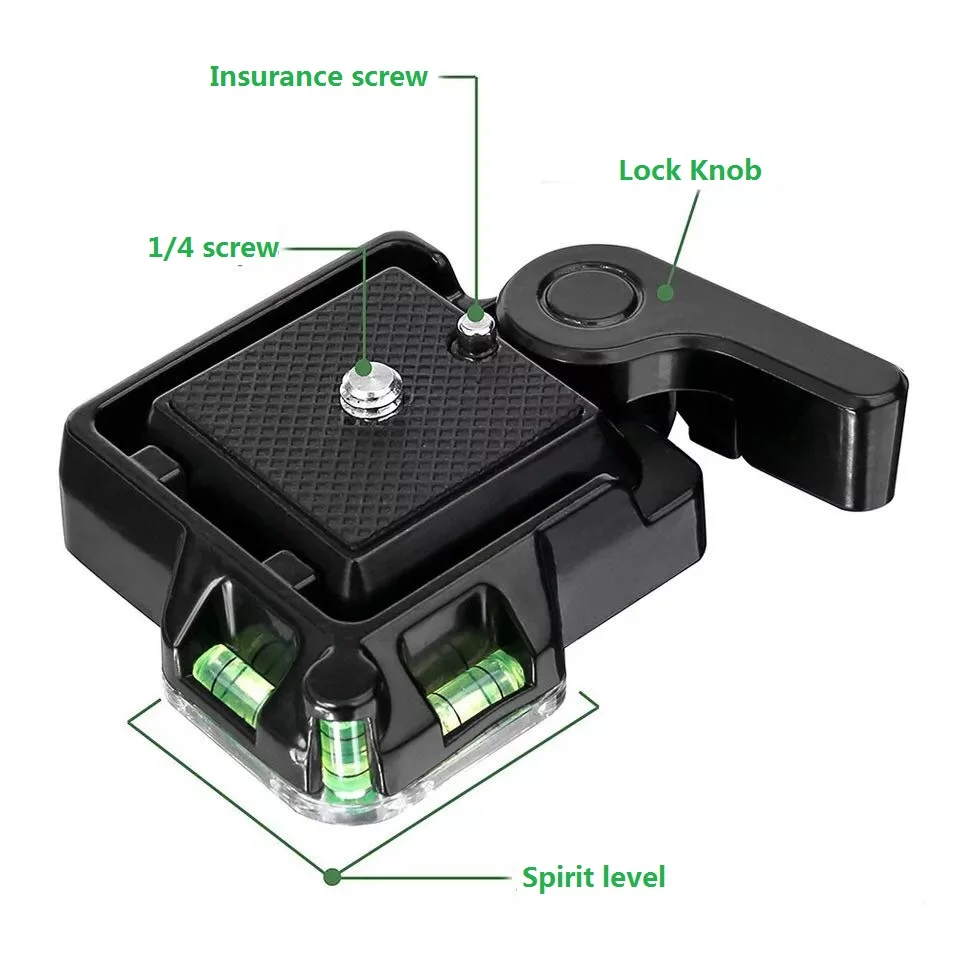 QR40 Universal Quick Release Plate Aluminum Alloy Tripod Monopods Quick