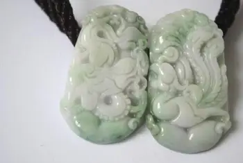 

Carved floating Yang green absolutely mei-yu sabrina authentic natural cargo sabrina lovers for pendant/