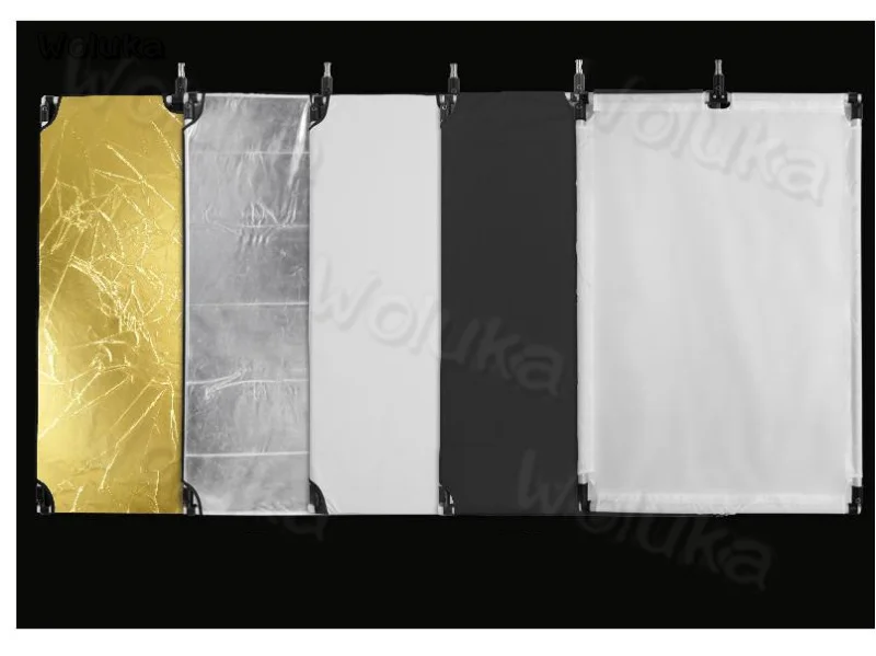 Профессиональная студийная 80x100 см 5-в-1 флаг Панель комплект отражатель может снос отражающая панель черного цвета из нержавеющей стали для фотографий w/1/" резьбовое отверстие CD50 T06