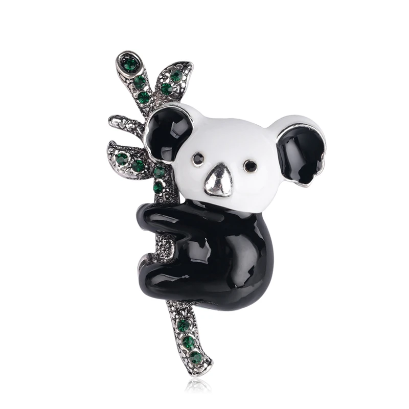 

Cute Multi Color Enamel Koala Bear Brooch Pins Lovely Blue Clothes Brown Bear Animal Brooches For Women Men Jewelry Pins