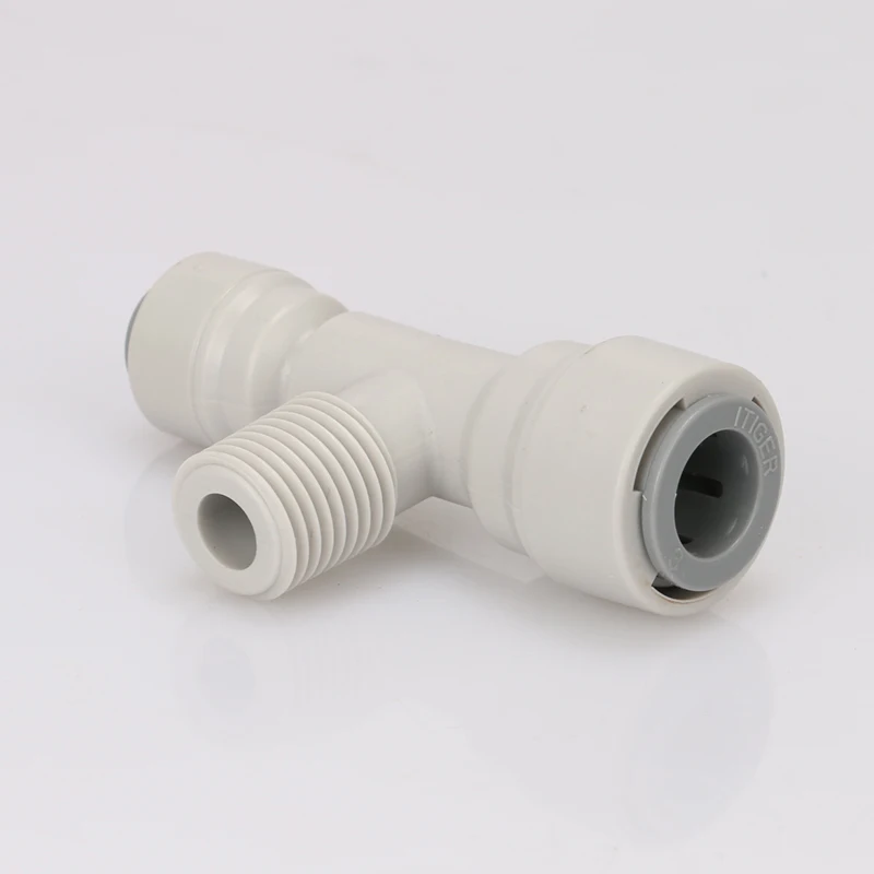 1/4 &quot 1/4&quot NPT Мужской резьбовой 3/8 &quotOD пробки RO фильтр для воды 3 способа быстрый