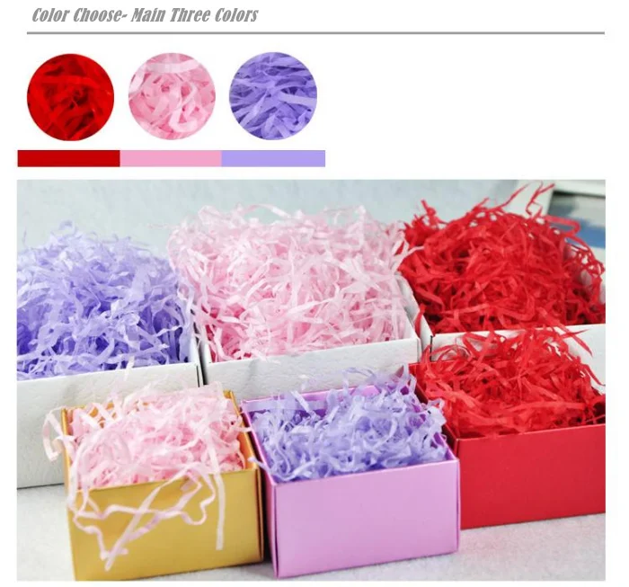 200g Shred Paper Rayon Raffia Gift Filling Material DIY Craft Gift