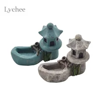 Lychee Life Zen, tour d'étang, tour Fengshui, accessoires, Figurines artisanales en résine, décoration d'intérieur