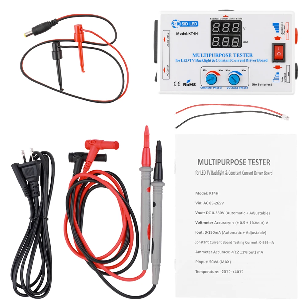 Светодиодный тест er с европейской вилкой 0-300 в, светодиодный тест на подсветку телевизора, многоцелевой светодиодный тест-полоски, инструменты для технического обслуживания, измерительные приборы