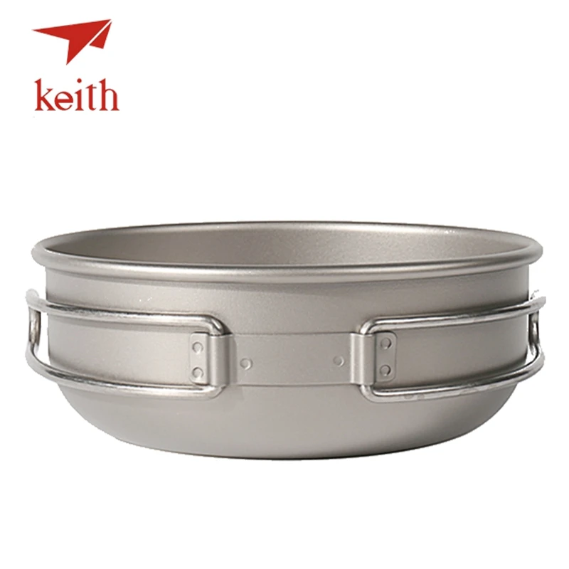 Keith Titanium tazón plegable ultraligero acampar utensilios vajilla cuchillería Picnic cocinar Bowls recorrido al aire libre senderismo utensilios Keith Titanium tazón plegable ultraligero acampar utensilios vajilla cuchillería Picnic cocinar Bowls recorrido al aire libre senderismo utensilios